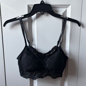 Aerie Black Lace Bralette Size Small
